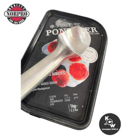 ที่ตักไอศกรีมอควาอลูมิเนียมหล่อวงรี Norpro 687 ขนาด 23 ซม._7